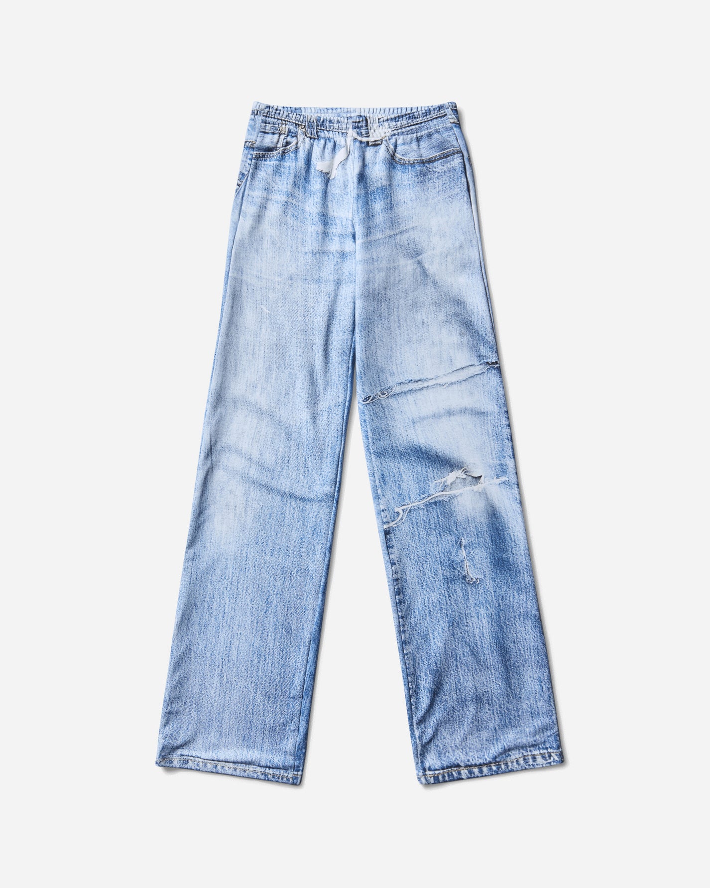 La Maskarade Wmns Trompe L'Œil Jogger Blue Pants Sweatpants JOGGERTROMPE 001