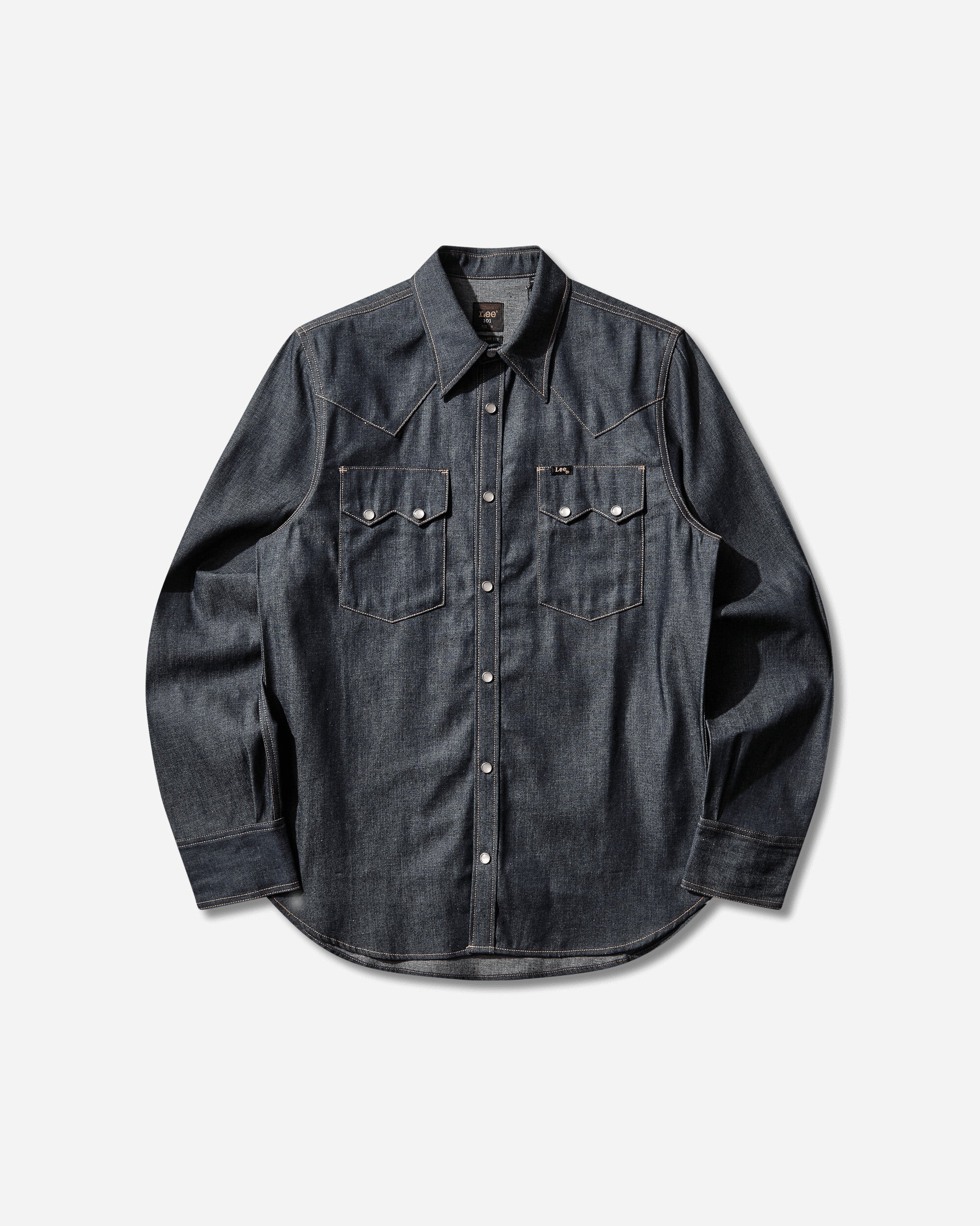 Lee 101 50S WESTERN SHIRT DRY BLUE DRY BLUE Shirts Longsleeve Shirt 112367322 018472