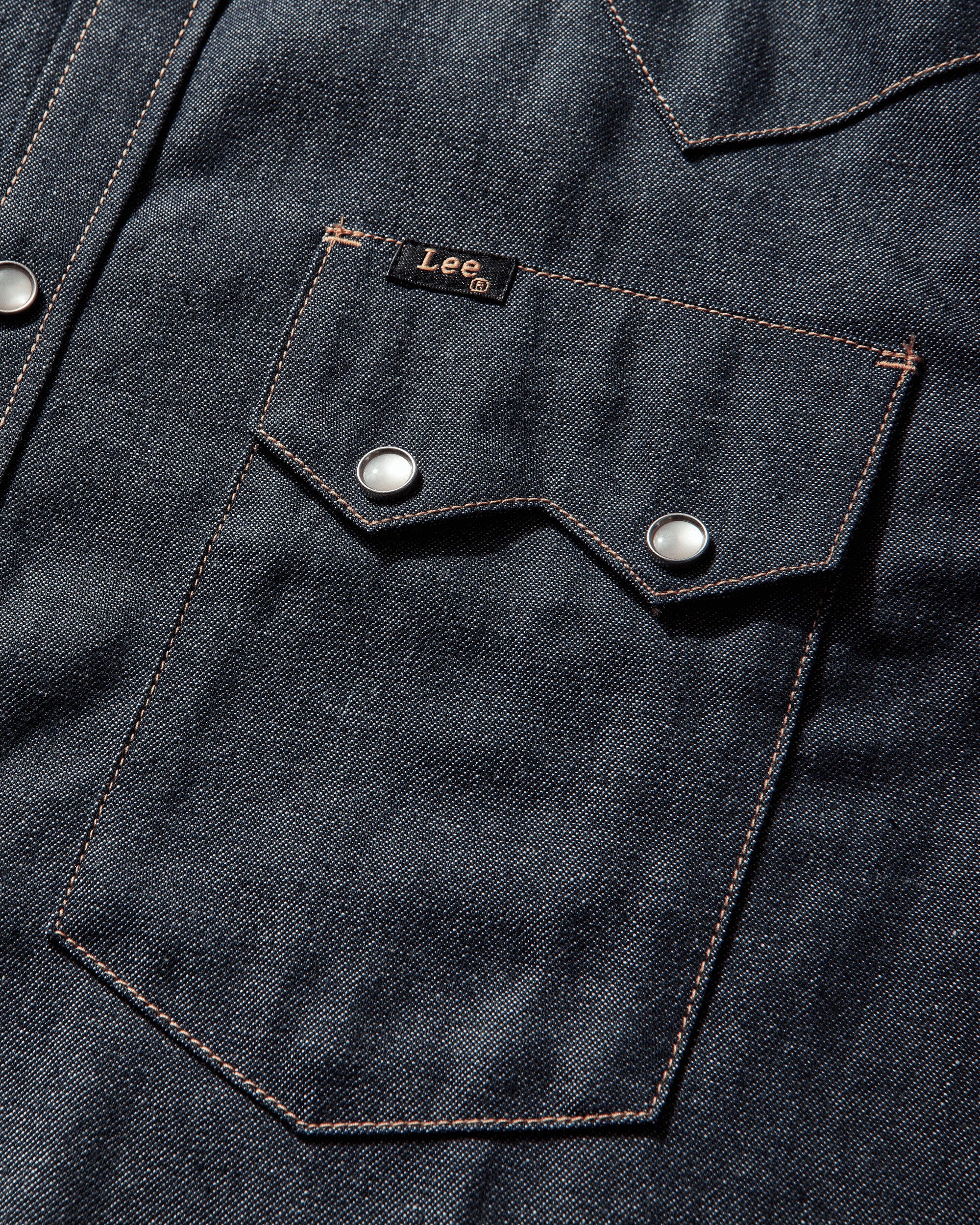 Lee 101 50S WESTERN SHIRT DRY BLUE DRY BLUE Shirts Longsleeve Shirt 112367322 018472