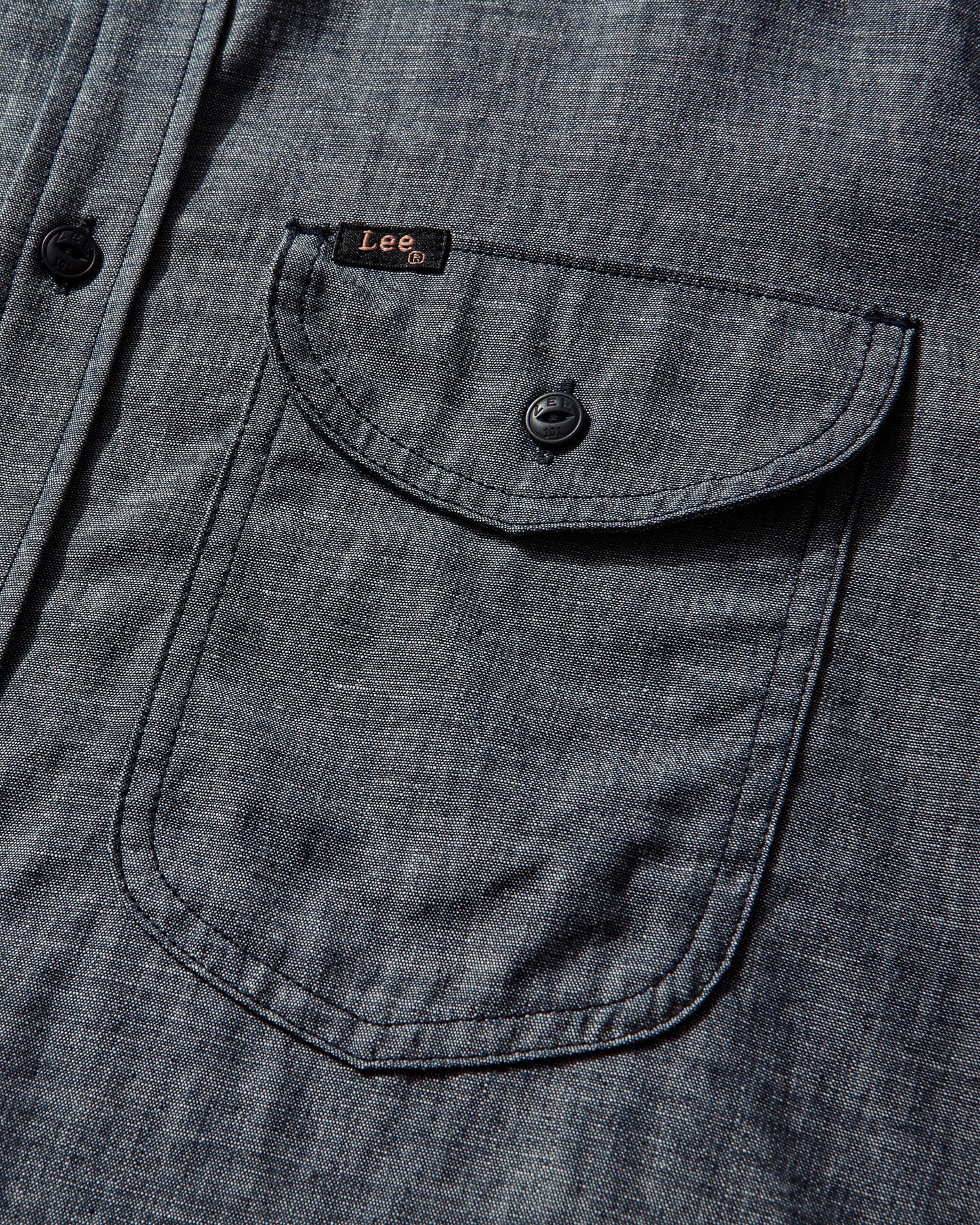 Lee 101 HERITAGE WW SHIRT DRY BLUE DRY BLUE Shirts Longsleeve Shirt 112372625 018472