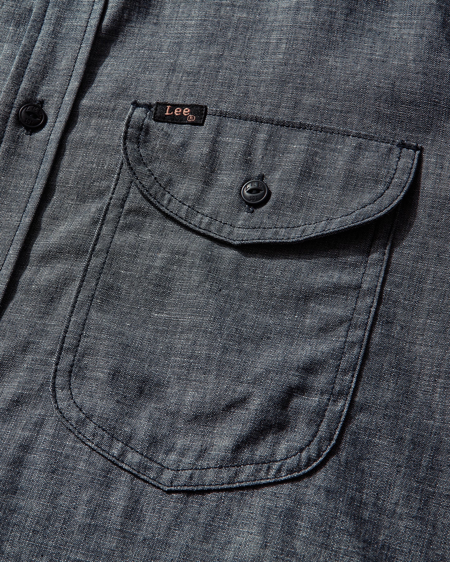 Lee 101 HERITAGE WW SHIRT DRY BLUE DRY BLUE Shirts Longsleeve Shirt 112372625 018472