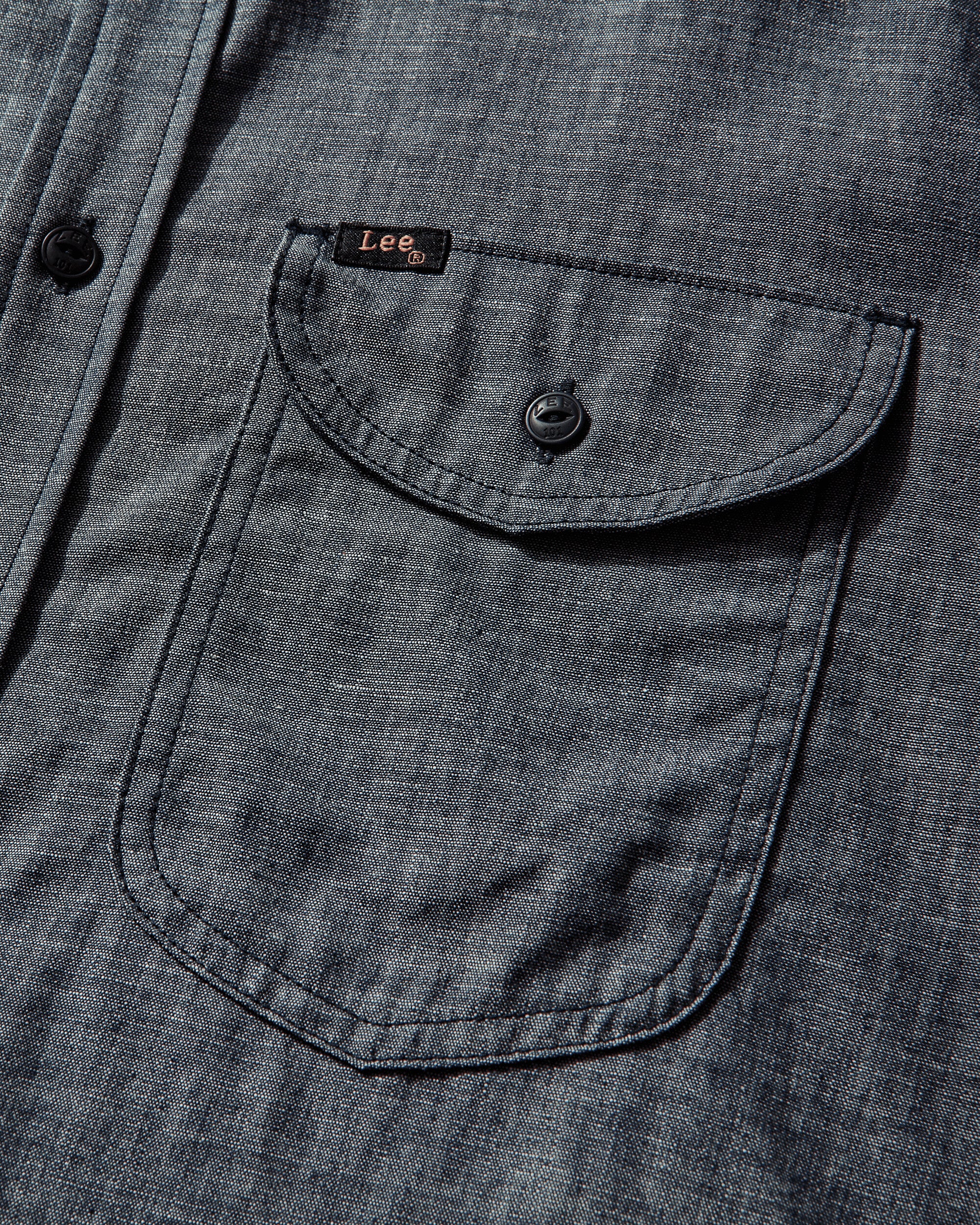 Lee 101 HERITAGE WW SHIRT DRY BLUE DRY BLUE Shirts Longsleeve Shirt 112372625 018472