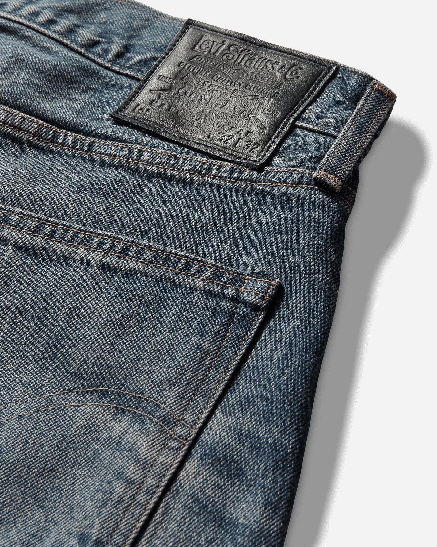 Levi's Blue Tab Anchor Relaxed Mizzen Med Indigo Pants Denim 0033V 0006