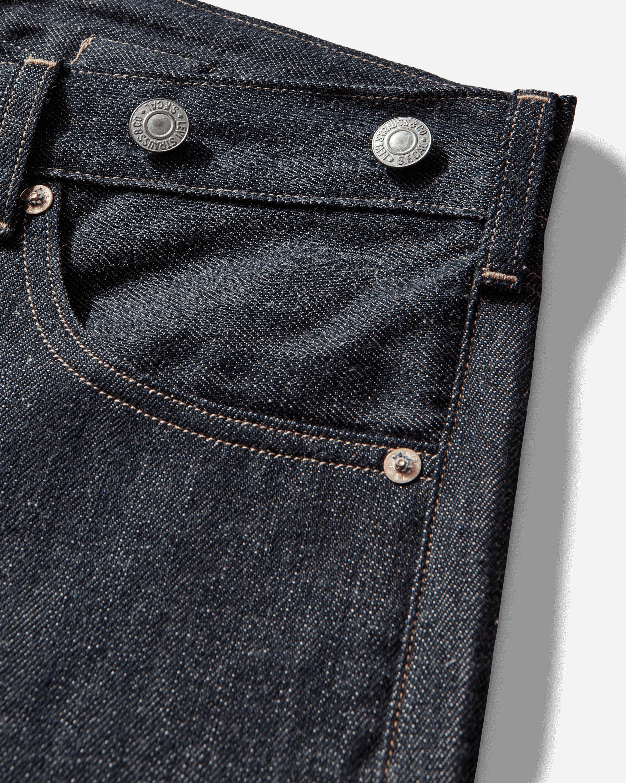 Levi's Lvc 1922 501 Lvc 22 Rigid Dark Indigo Pants Denim A4410 0003