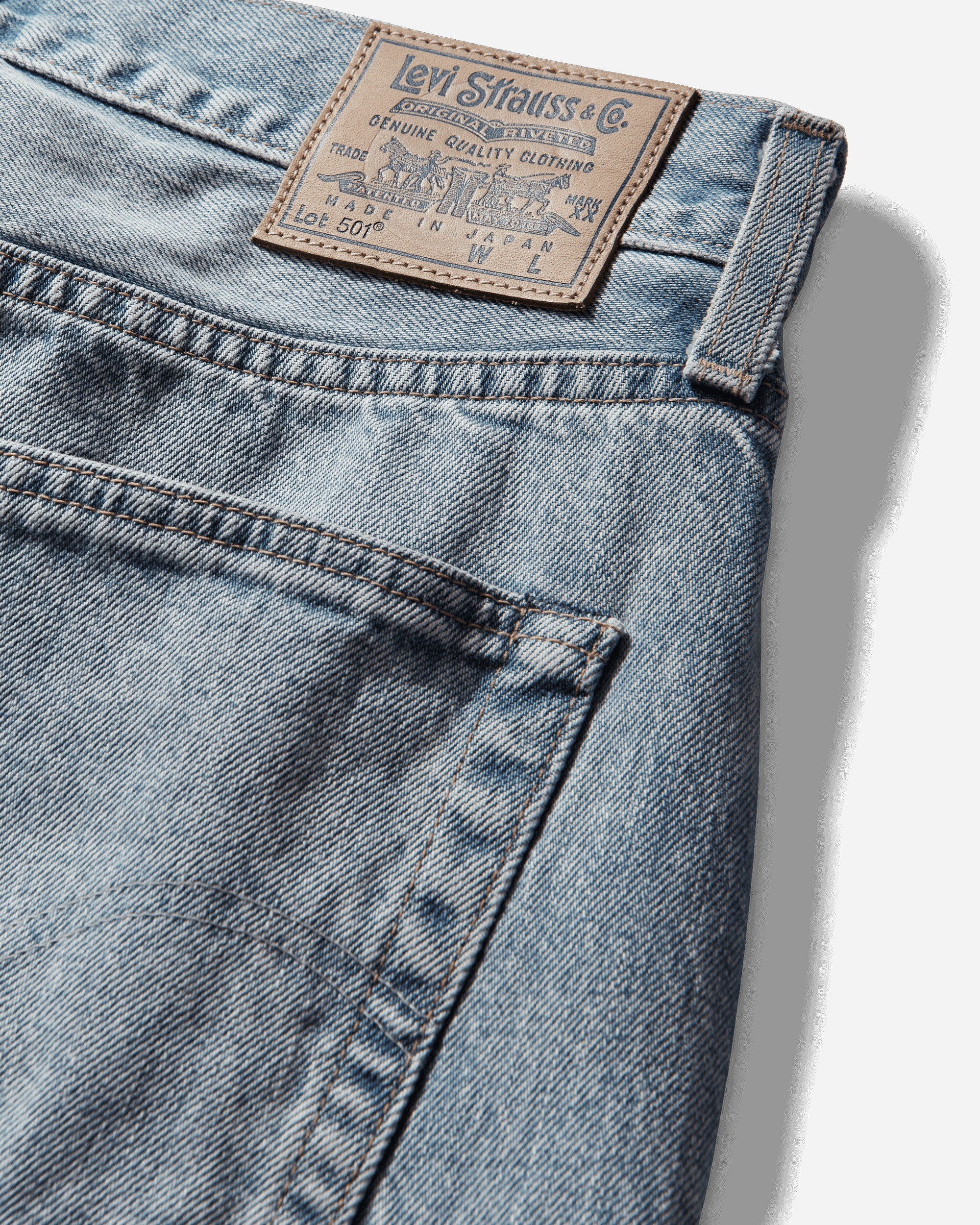 Levi's Wmns Blue Tab 70S 501 Blue Boy Mij Light Indigo Pants Denim 004TF 0002W