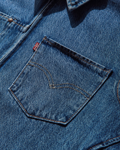 Levi's Levis Twist Trucker Dark Indigo  Flat Finish Dark Indigo  Coats and Jackets Denim Jackets 003M3 0001