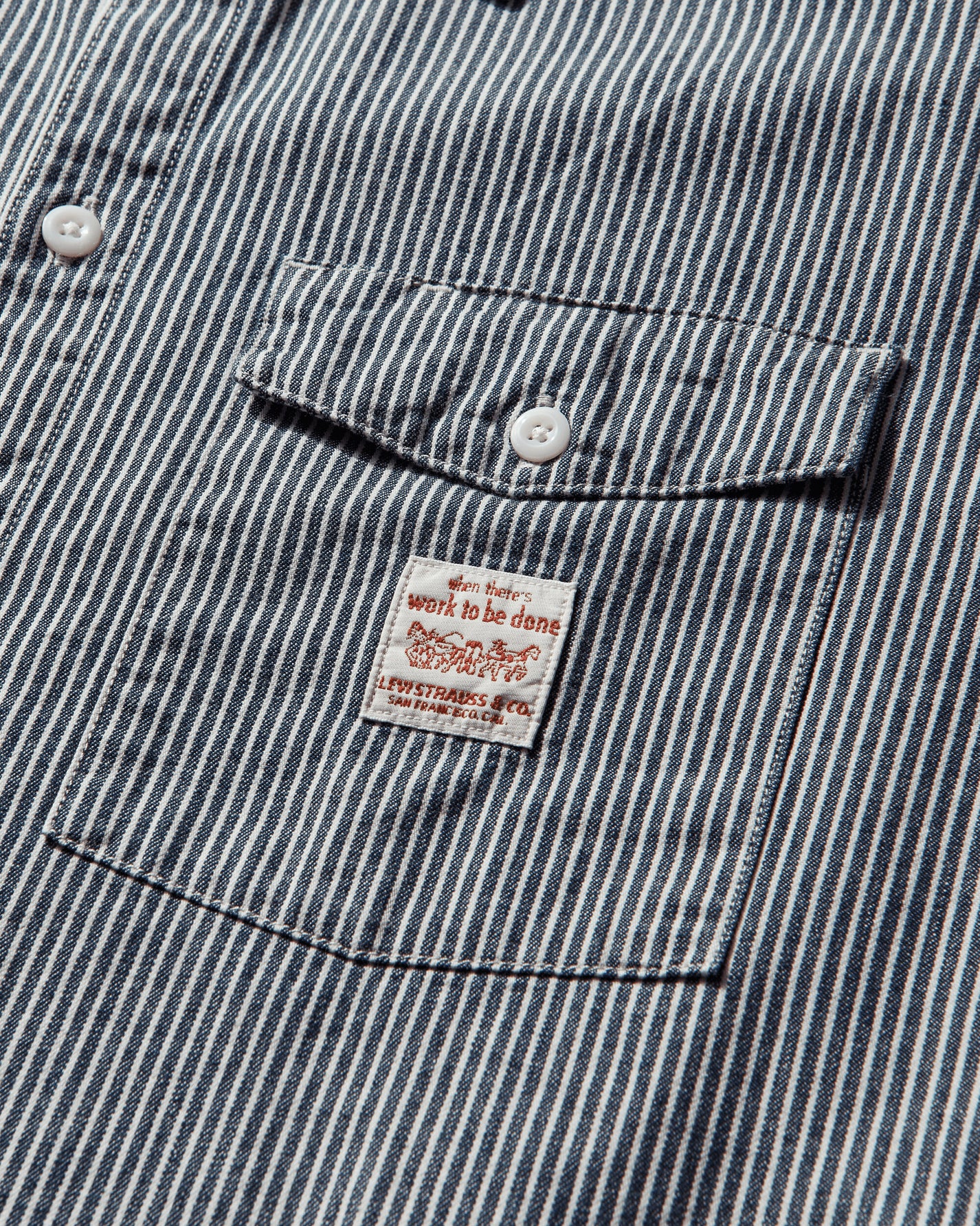 Levi's Ls Worker Ww Washington Stripe Ii Multicolor Coats and Jackets Denim Jackets 003O2 0005