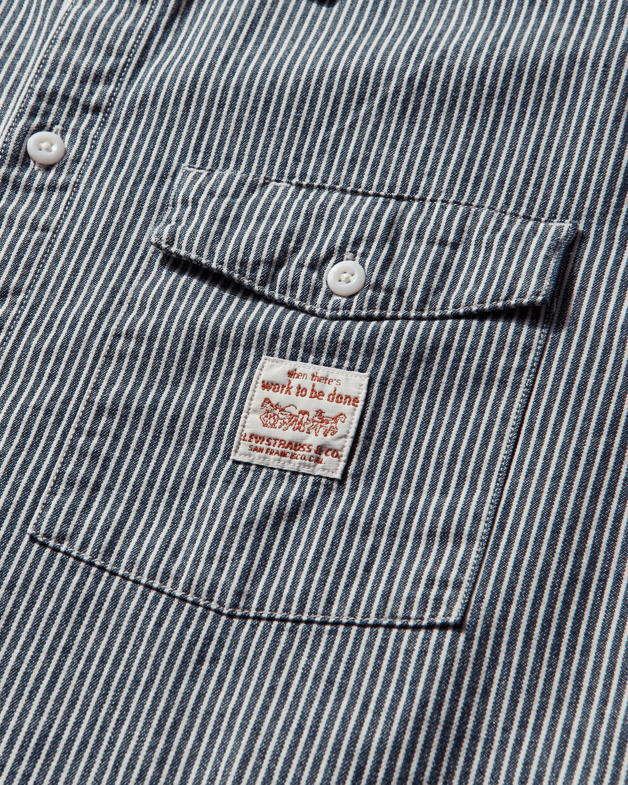 Levi's Ls Worker Ww Washington Stripe Ii Multicolor Coats and Jackets Denim Jackets 003O2 0005