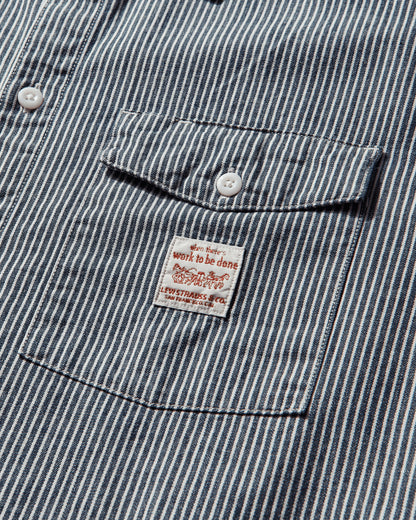 Levi's Ls Worker Ww Washington Stripe Ii Multicolor Coats and Jackets Denim Jackets 003O2 0005