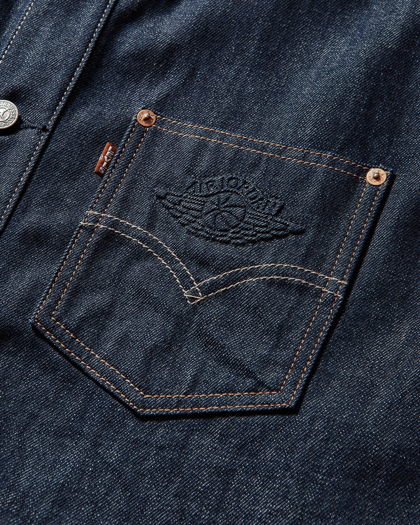 Levi's X Jordan Overshirt Jacket Dark Indigo Coats and Jackets Denim Jackets 005FG 0000