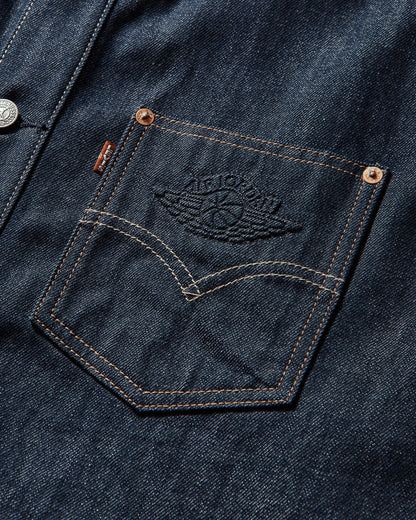 Levi's X Jordan Overshirt Jacket Dark Indigo Coats and Jackets Denim Jackets 005FG 0000