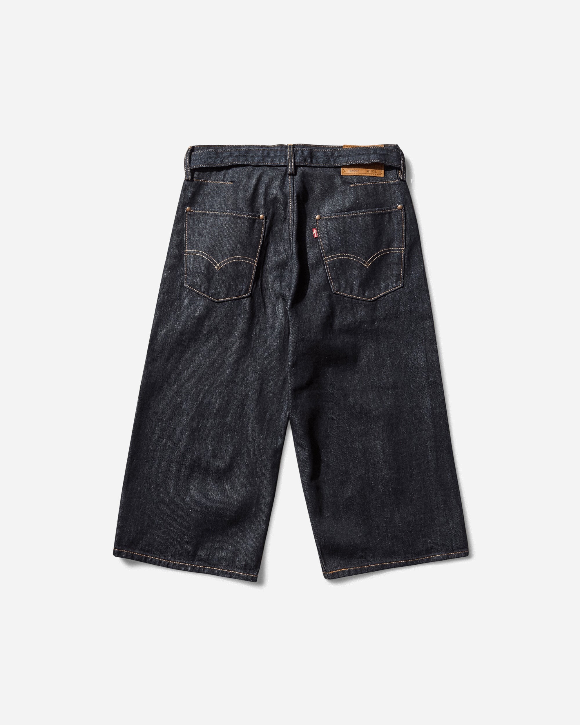 Levi's Twisted Baggy Capri Dark Indigo  Flat Finish Dark Indigo  Shorts Denim Short 0049W 0001