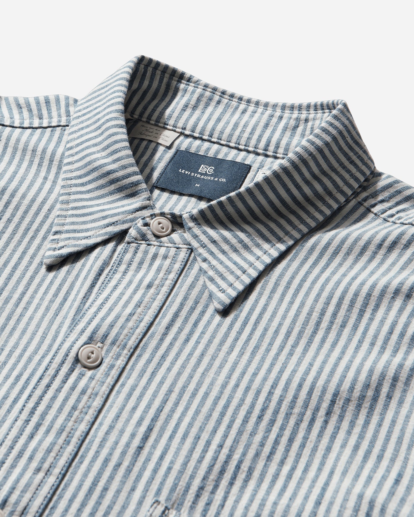 Levi's Blue Tab Work Shirt Indigo Shirts Longsleeve Shirt 001LH 0001