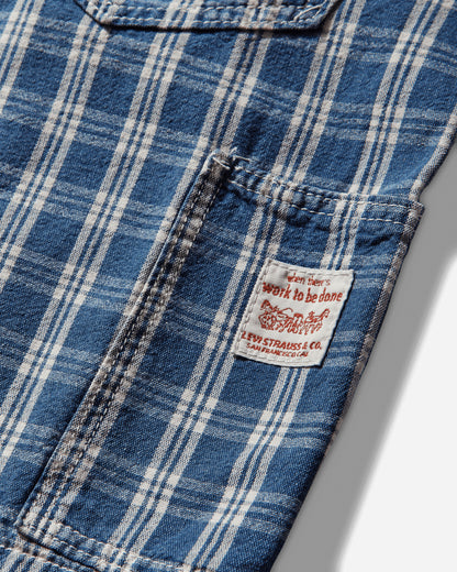 Levi's Pullon Work Short Summer Check Med Indigo Shorts Short 005A0 0000