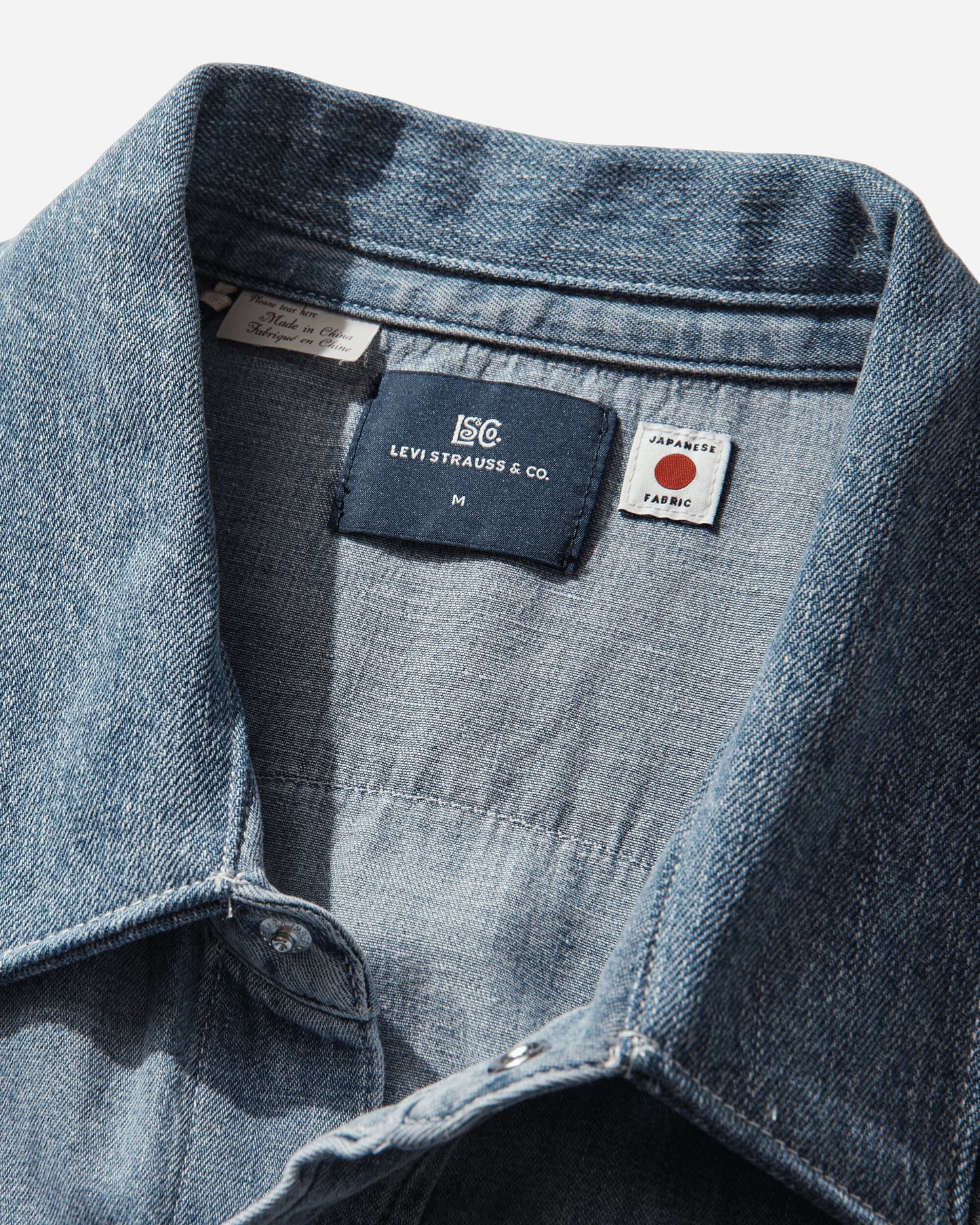 Levi's Blue Tab Customized Sawtooth R Med Indigo T-Shirts Top 004TL 0000