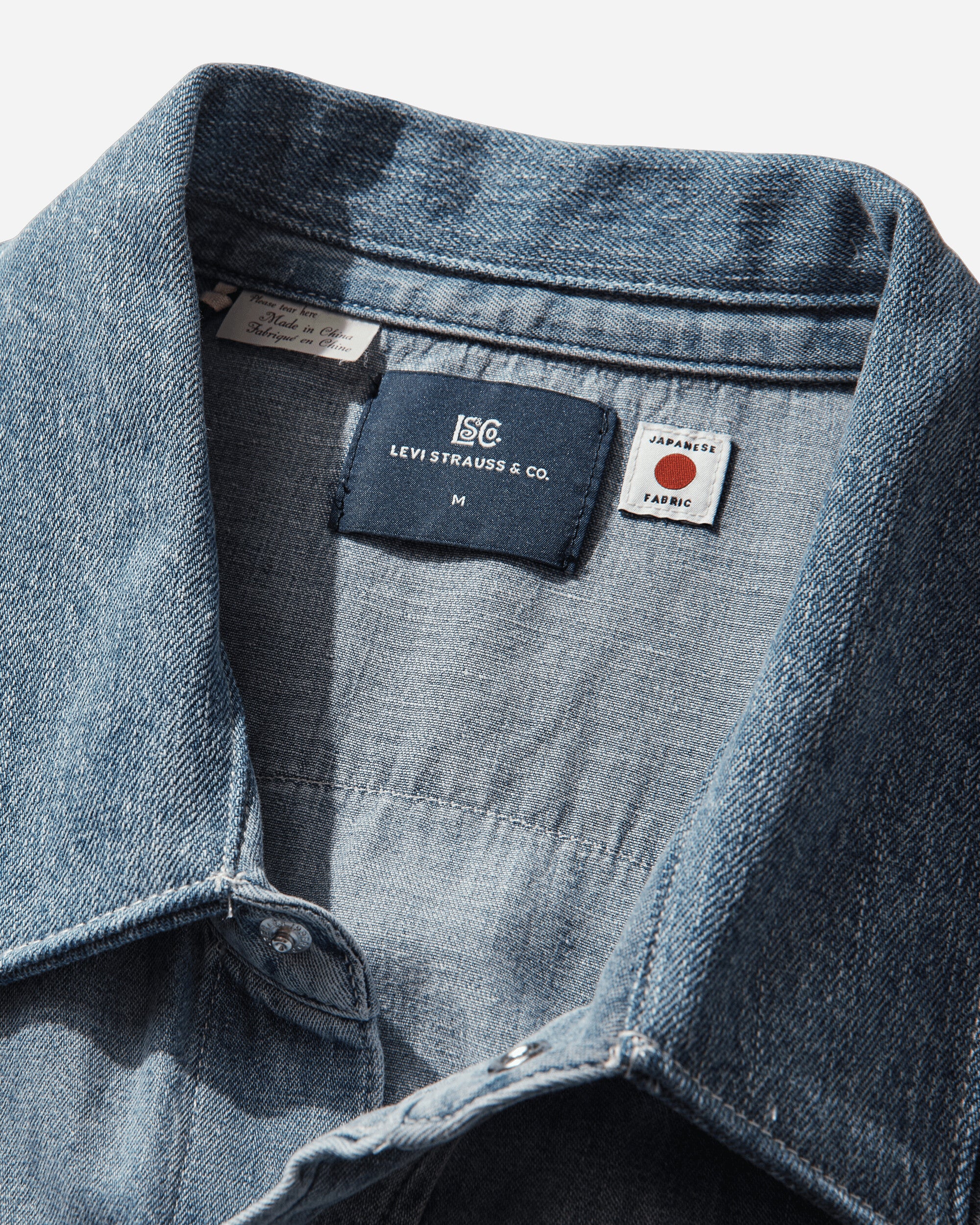 Levi's Blue Tab Customized Sawtooth R Med Indigo T-Shirts Top 004TL 0000