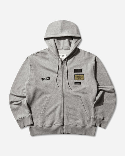 MM6 Maison Margiela Sweat Jacket Light Grey Melange Coats and Jackets Down Jackets SH0HG0007 853M