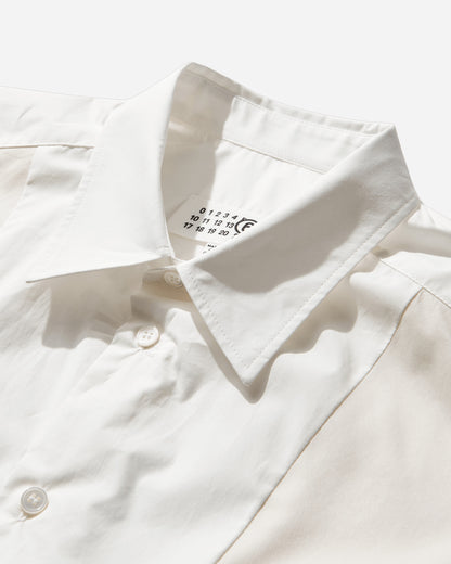MM6 Maison Margiela Long-Sleeved Shirt Off White Shirts Longsleeve Shirt SH0DT0038 961