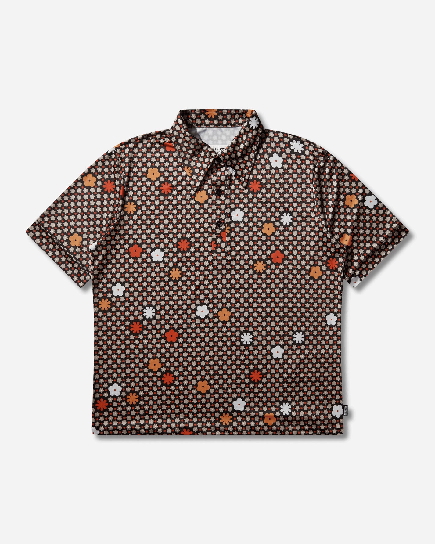 MM6 Maison Margiela Polo Shirt Black/Red Shirts Shortsleeve Shirt SH2GL0011 001S