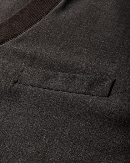 MM6 Maison Margiela Long-Sleeved Top Deep Brown T-Shirts Top SH2NH0017 144M