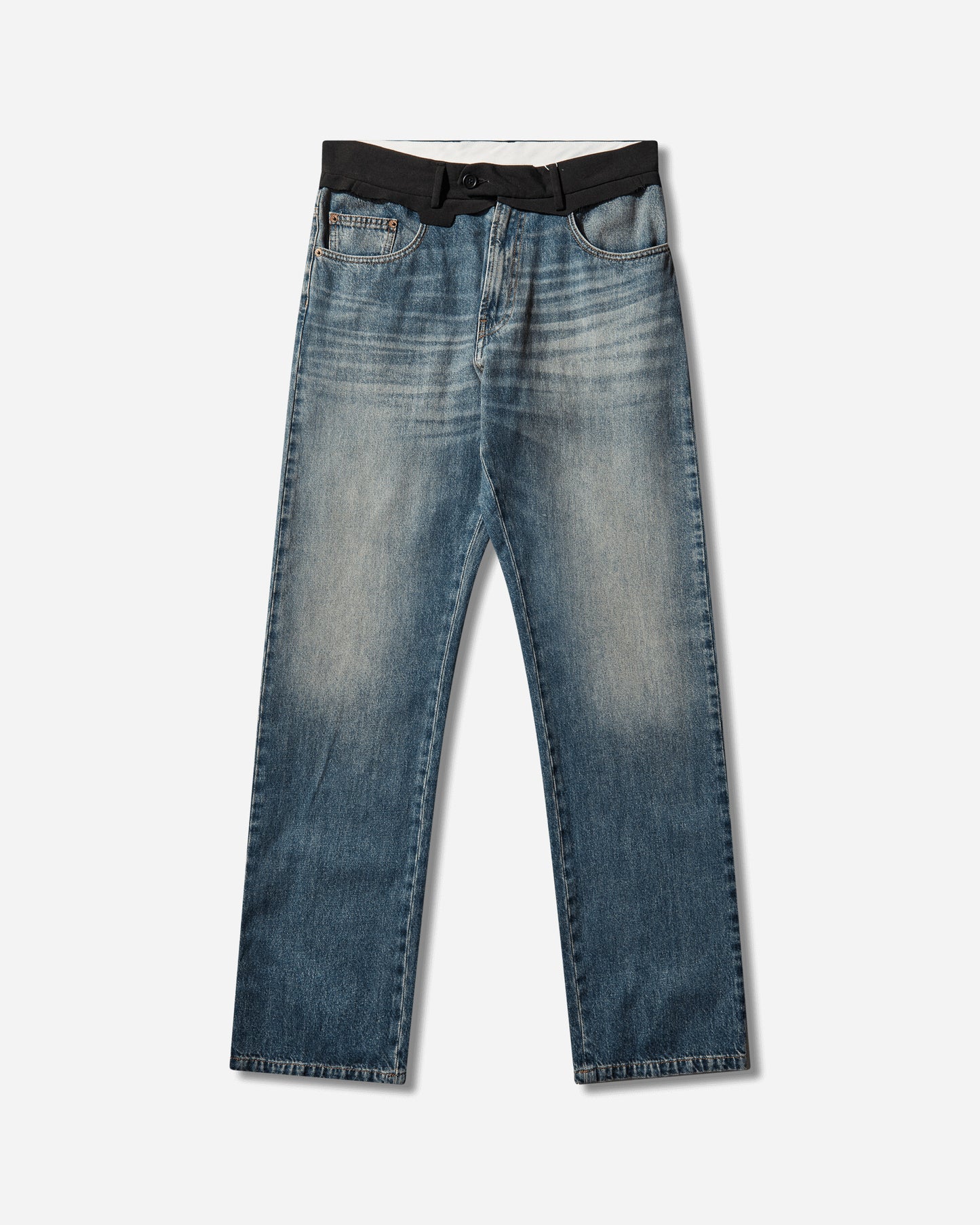 MM6 Maison Margiela Pants 5 Pockets Blue Pants Trousers SH0LA0032 961