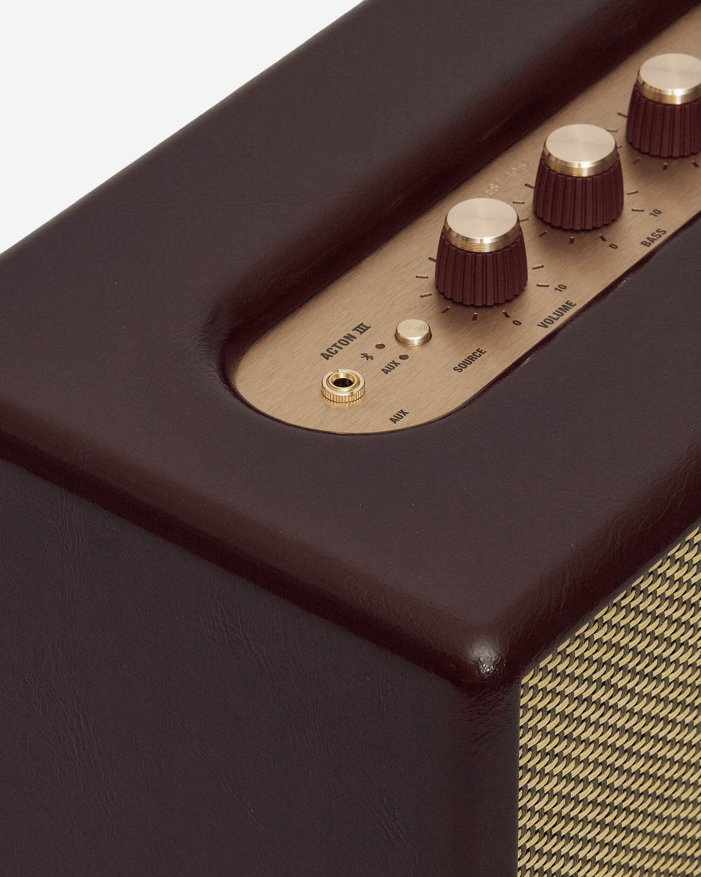 Marshall Acton III Burgundy Burgundy Tech and Audio Speakers 1008173 BURGUNDY