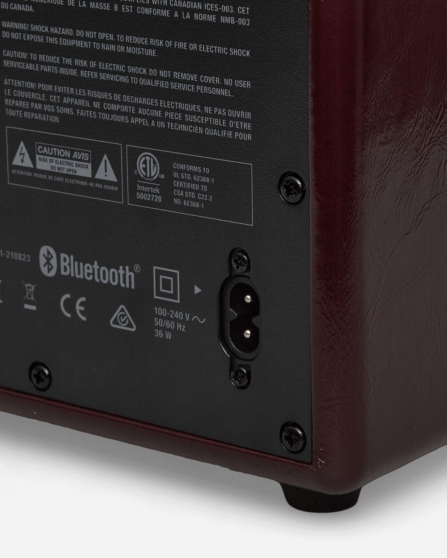 Marshall Acton III Burgundy Burgundy Tech and Audio Speakers 1008173 BURGUNDY