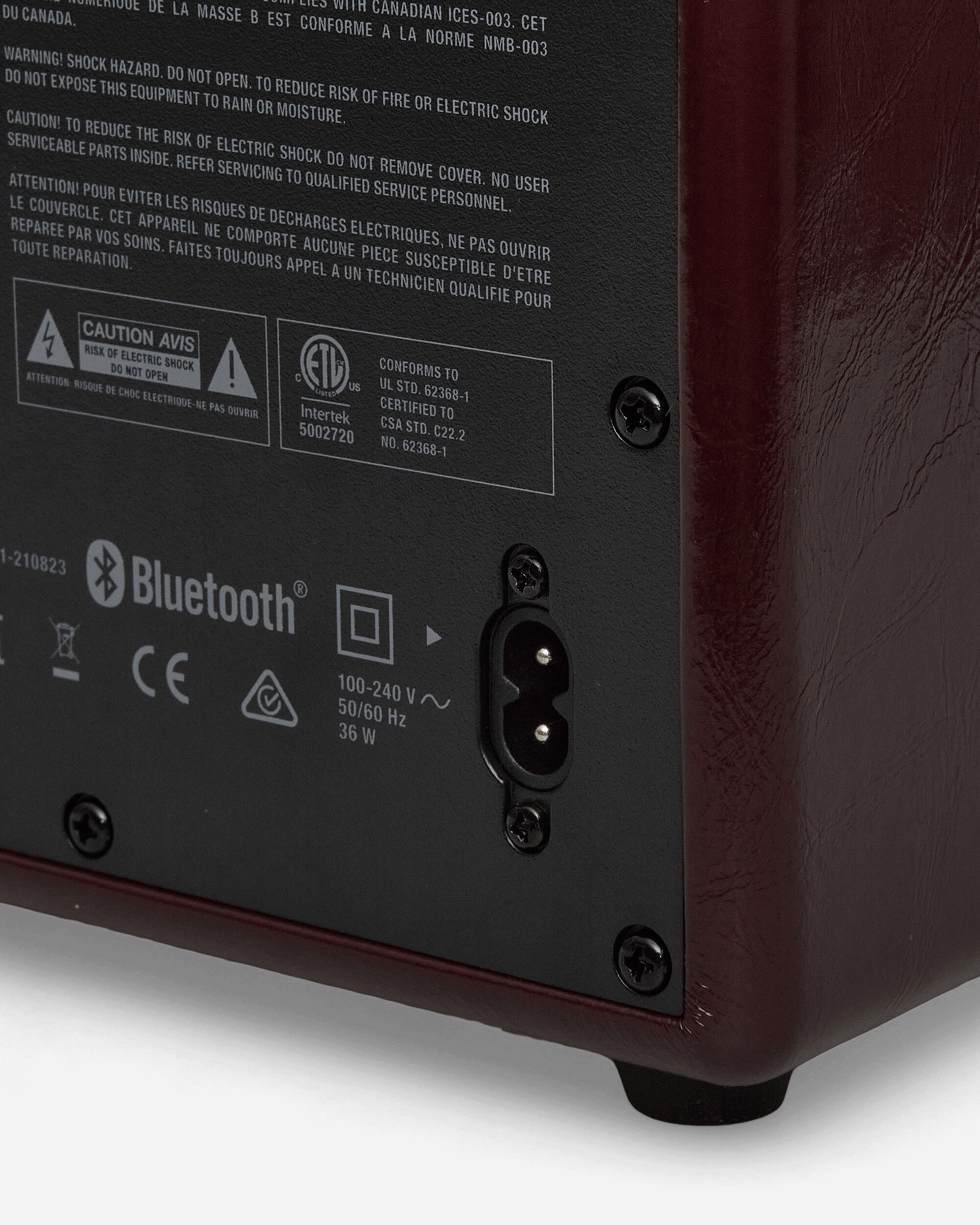 Marshall Acton III Burgundy Burgundy Tech and Audio Speakers 1008173 BURGUNDY