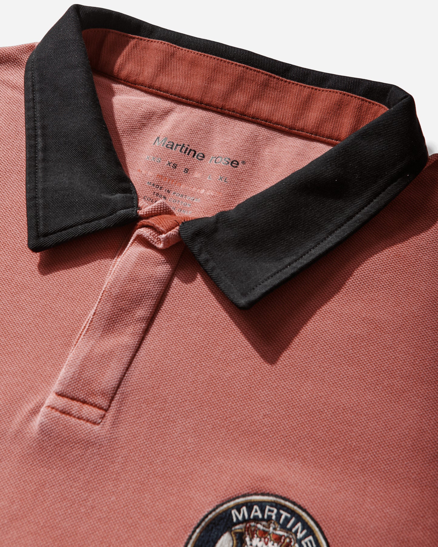 Martine Rose Oversized S S Polo Pink Washed T-Shirts Polo 674JE02110