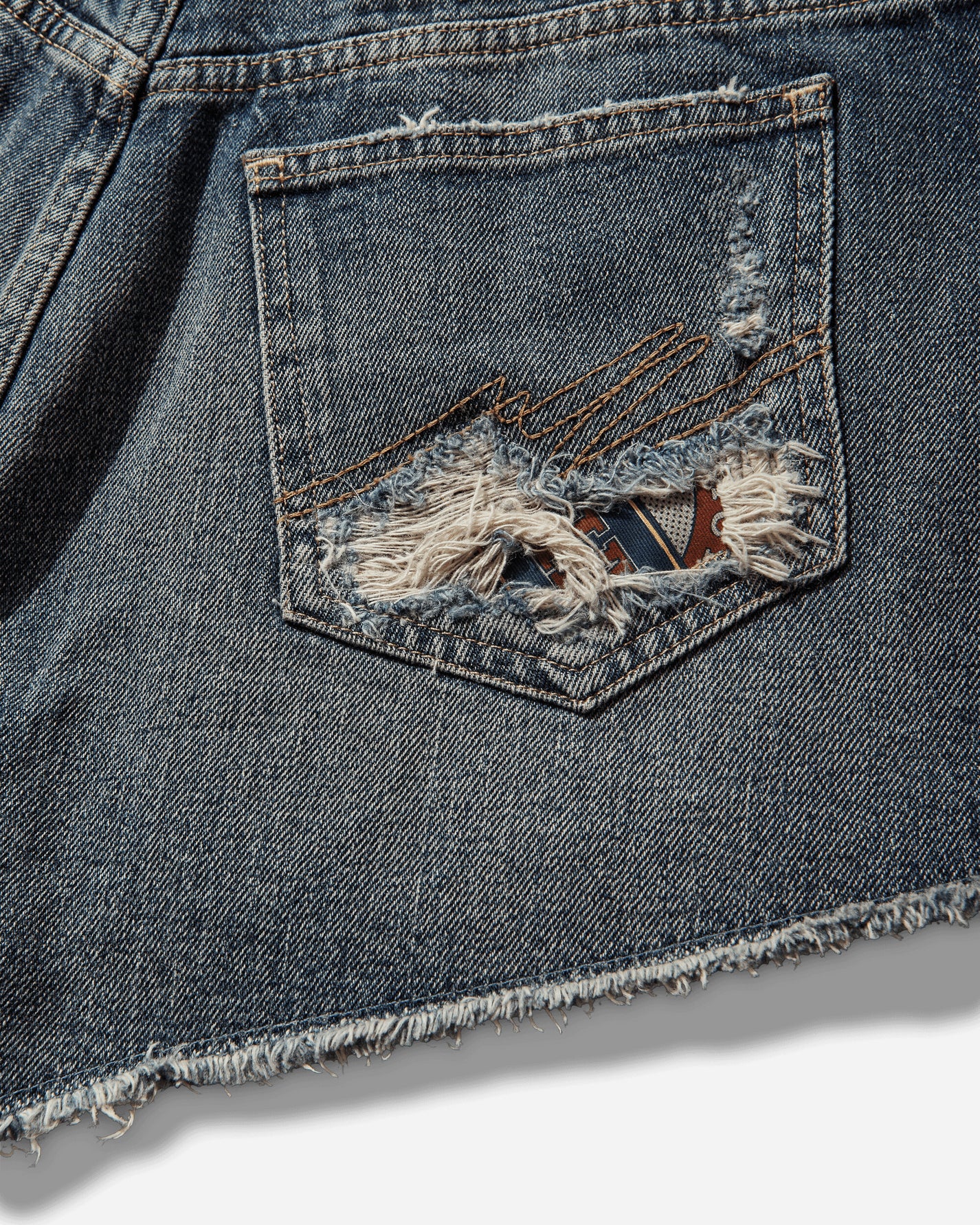 Martine Rose Short Shorts Blue Trucker Wash Shorts Short 269WD14537