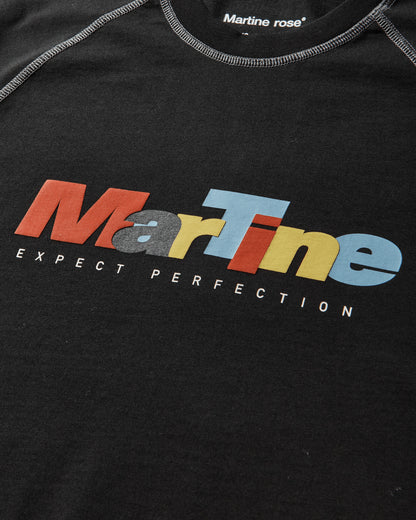 Martine Rose Raglan Shrunken T Shirt Black T-Shirts Shortsleeve 639JS02001P