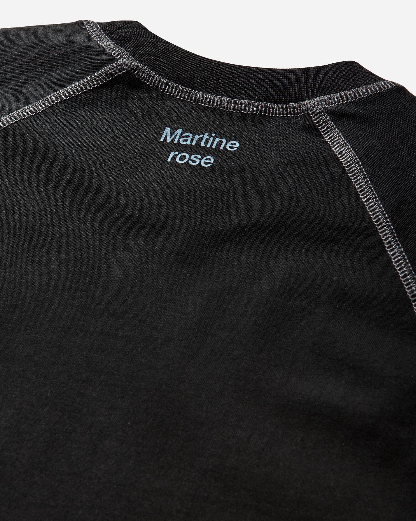 Martine Rose Raglan Shrunken T Shirt Black T-Shirts Shortsleeve 639JS02001P