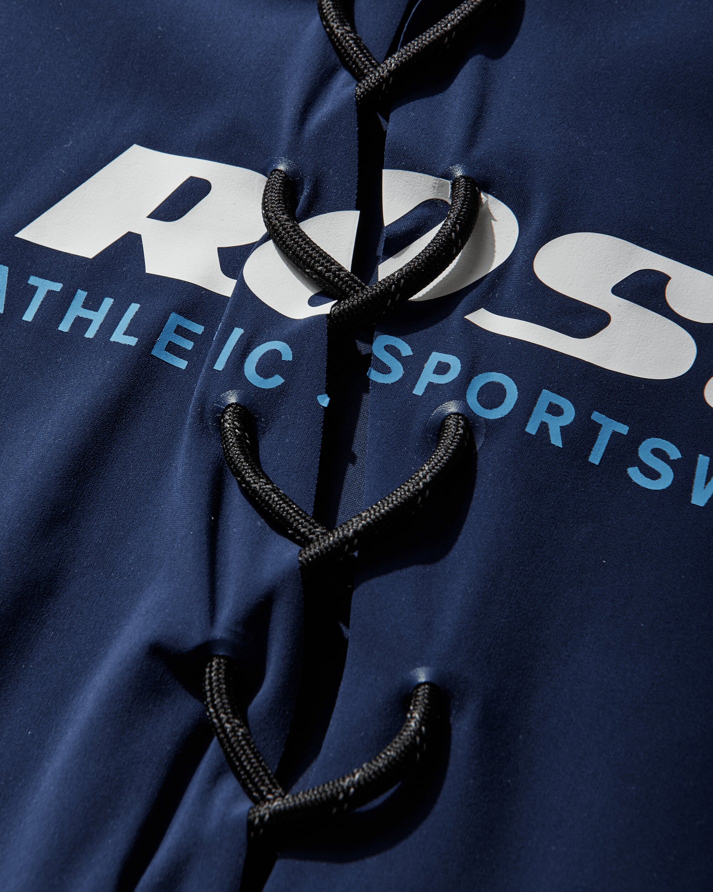 Martine Rose Wmns Womens Lace Up Football Top Blue Navy T-Shirts Shortsleeve 168JT19504