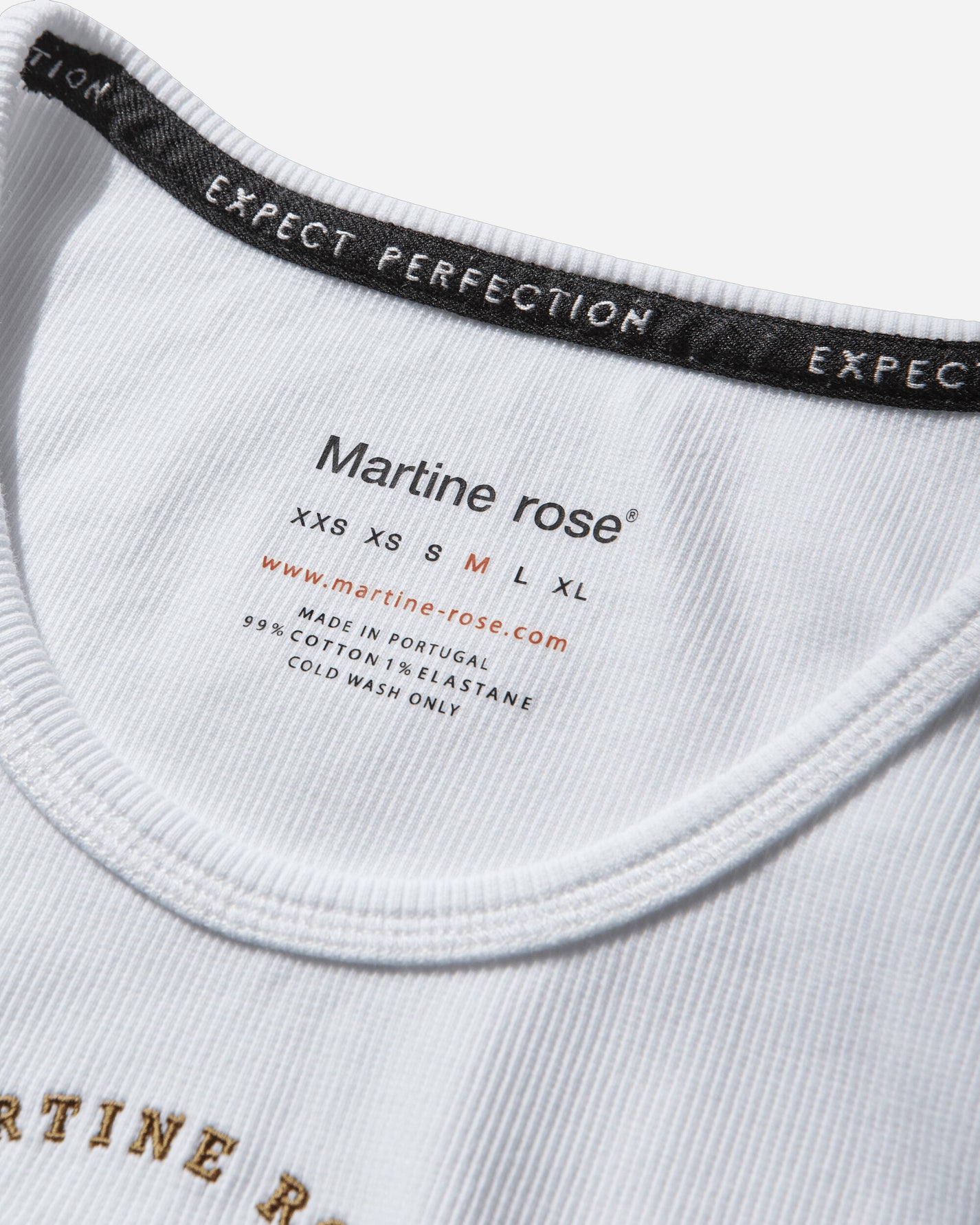 Martine Rose Vest White T-Shirts Top 686JE08000F