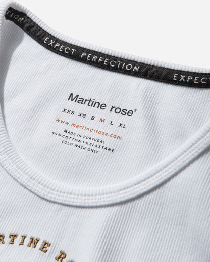 Martine Rose Vest White T-Shirts Top 686JE08000F