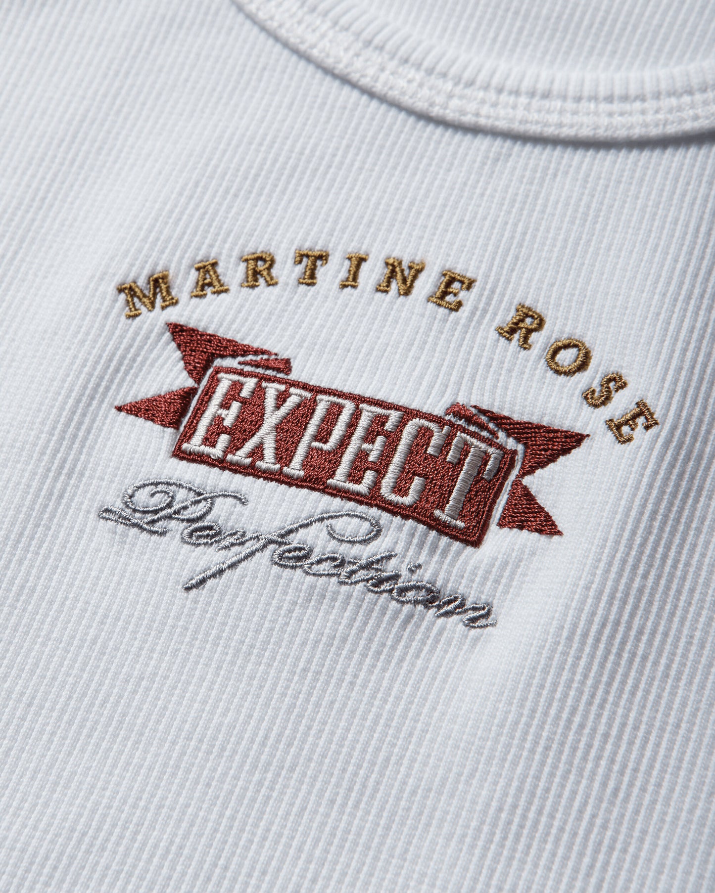 Martine Rose Vest White T-Shirts Top 686JE08000F