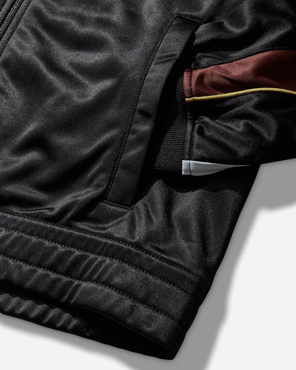 Martine Rose Shrunken Track Jacket Black/Burgundy Sweatshirts Track Tops 137JT18062