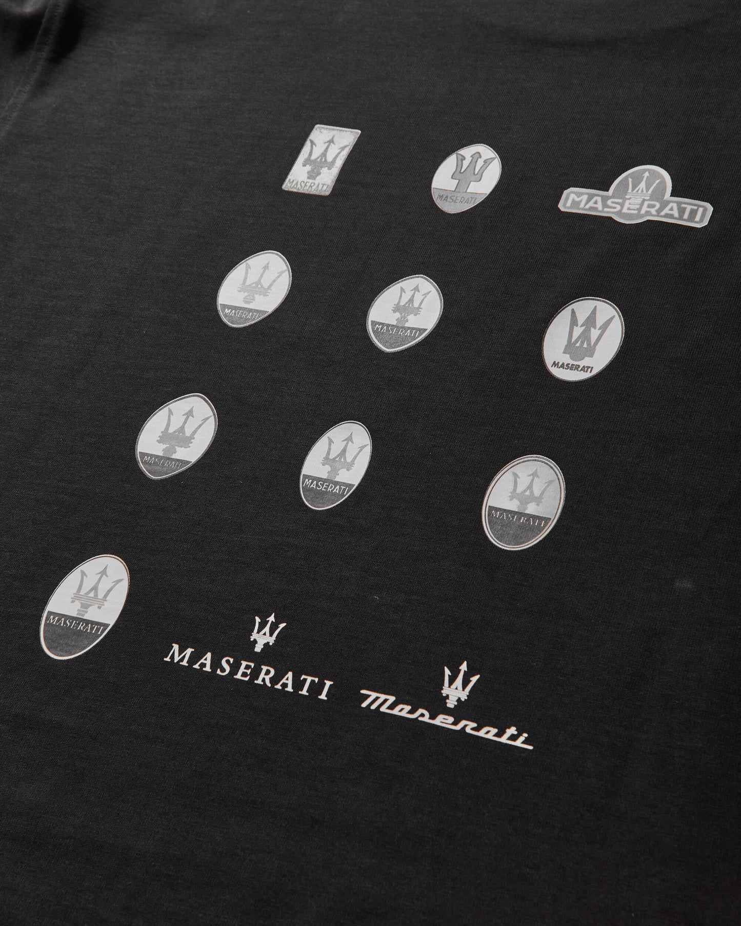 Maserati Heritage Long Sleeve Meteorite T-Shirts Top BMMW007JY05 GRY0030