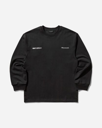 Maserati Heritage Long Sleeve Meteorite T-Shirts Top BMMW007JY05 GRY0030