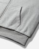Matthew M. Williams Double Layer Zip Up Hoodie Grey Melange Sweatshirts Zip-Ups MDBZPHDJKT GRY