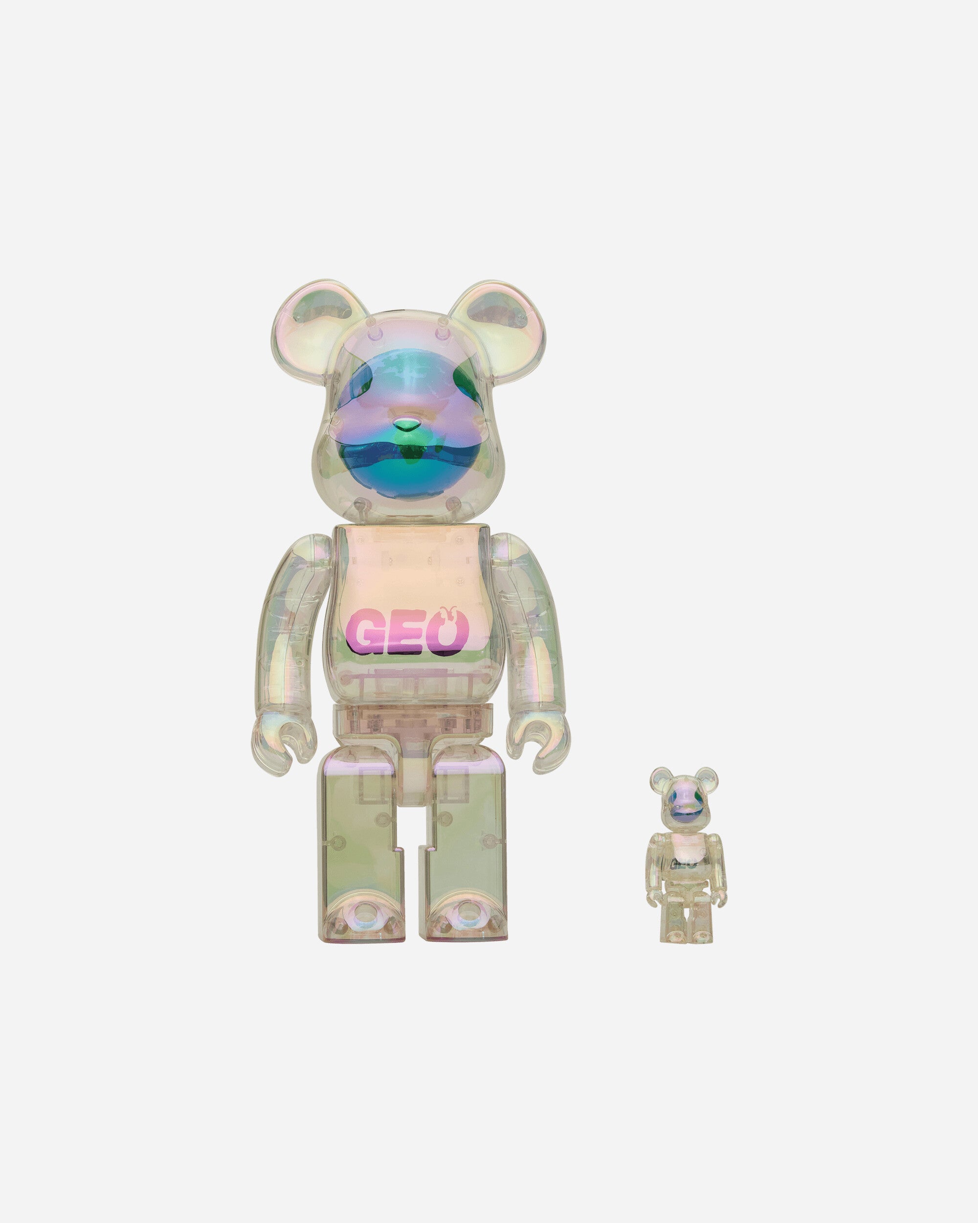 Medicom Geo X Medicom Toy Bearbrick 400 100 Set Iridescent Home Decor Toys EGBEAR400-100 1