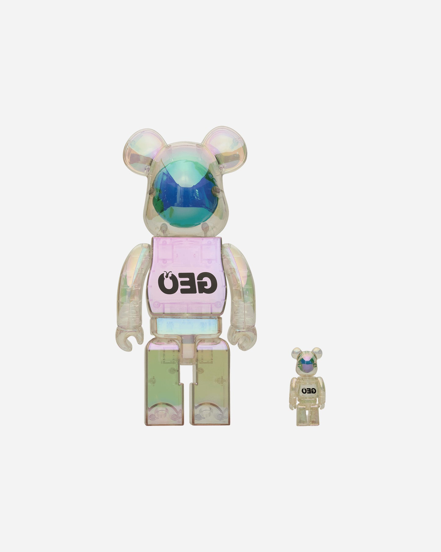 Medicom Geo X Medicom Toy Bearbrick 400 100 Set Iridescent Home Decor Toys EGBEAR400-100 1