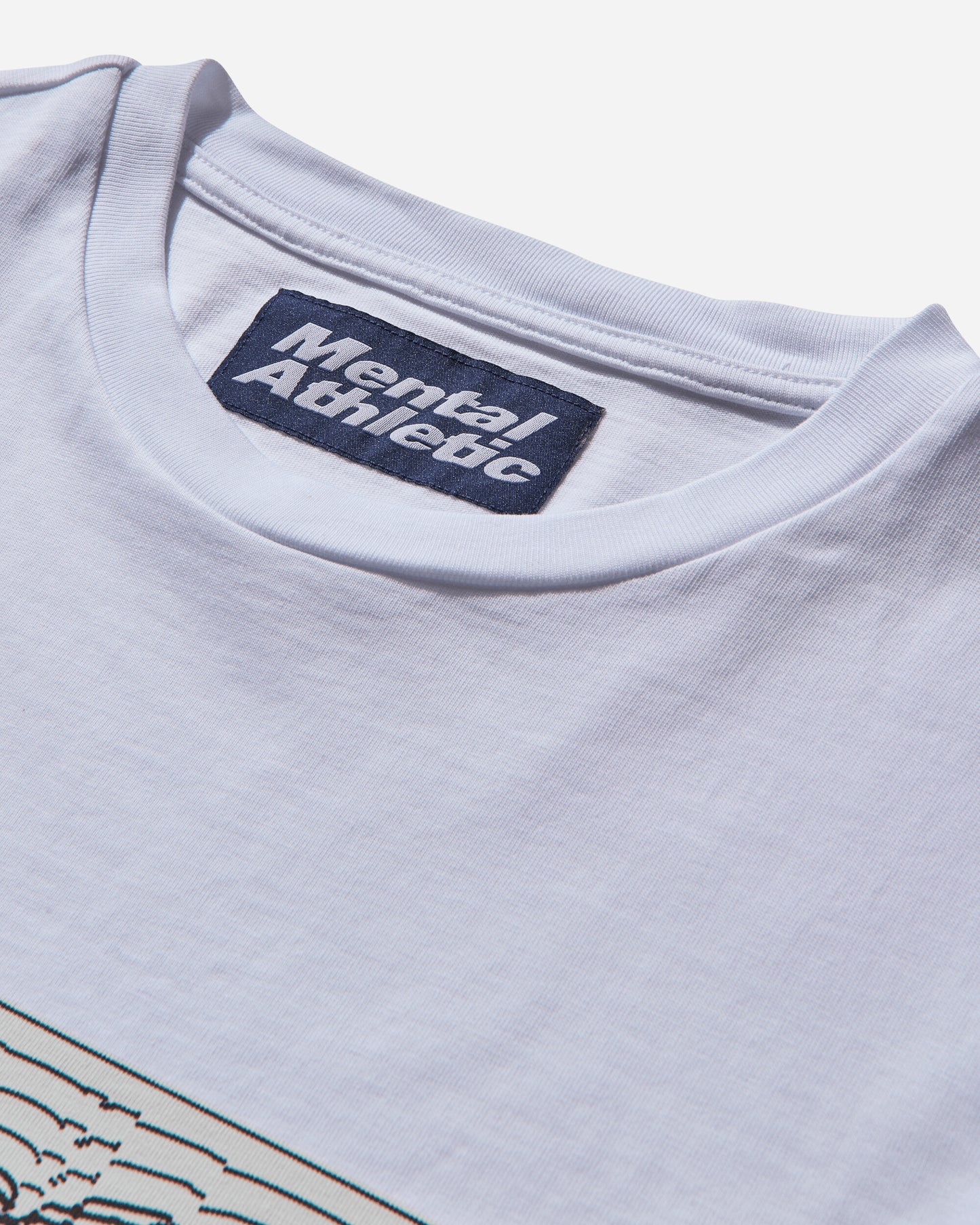 Mental Athletic Mental Athletic Iguchi Logo Box White T-Shirts Top ZBMW031JY24 WTH0001