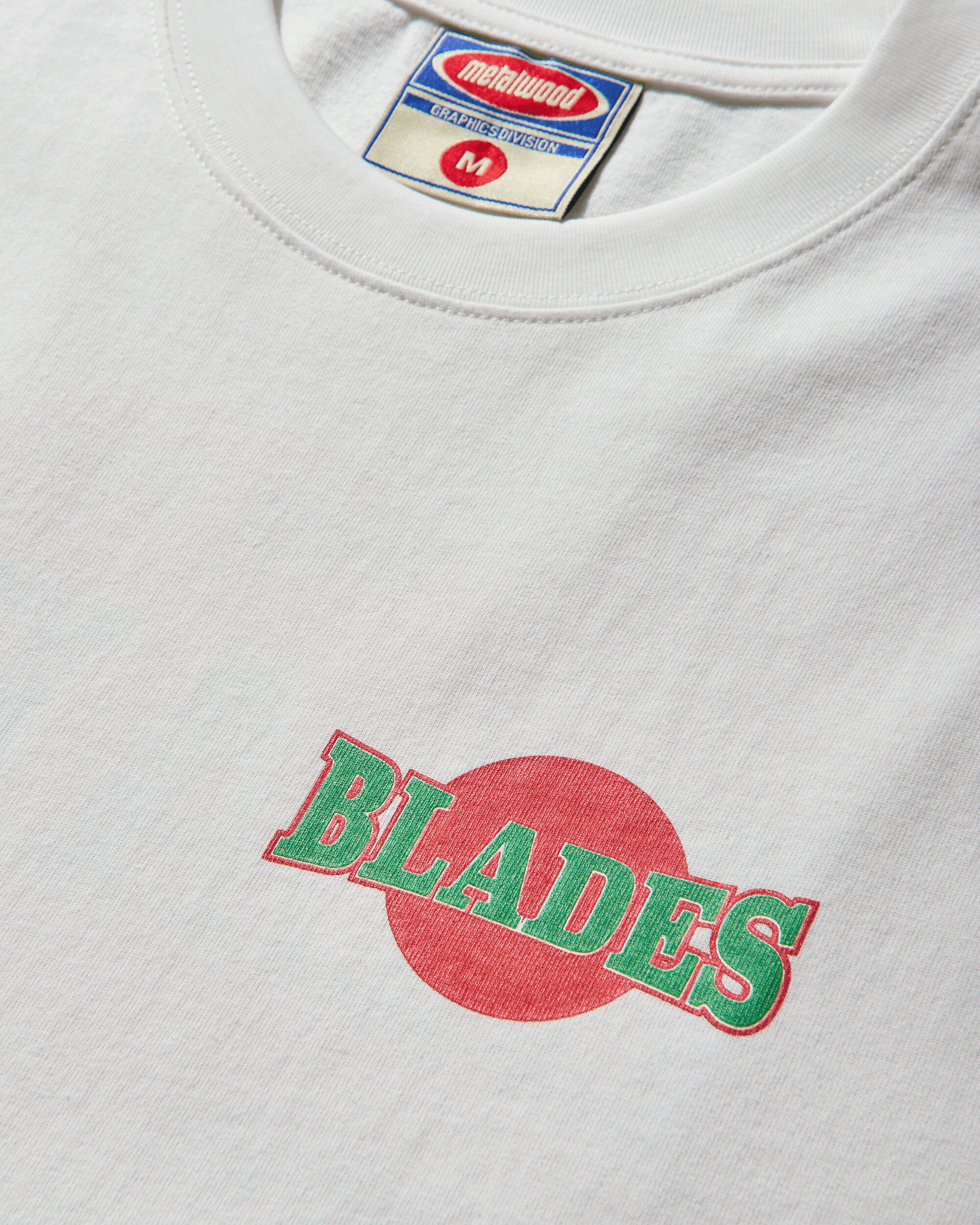 Metalwood Studio Blades Gym Tshirt White T-Shirts Shortsleeve MWS25-03-108 WHT