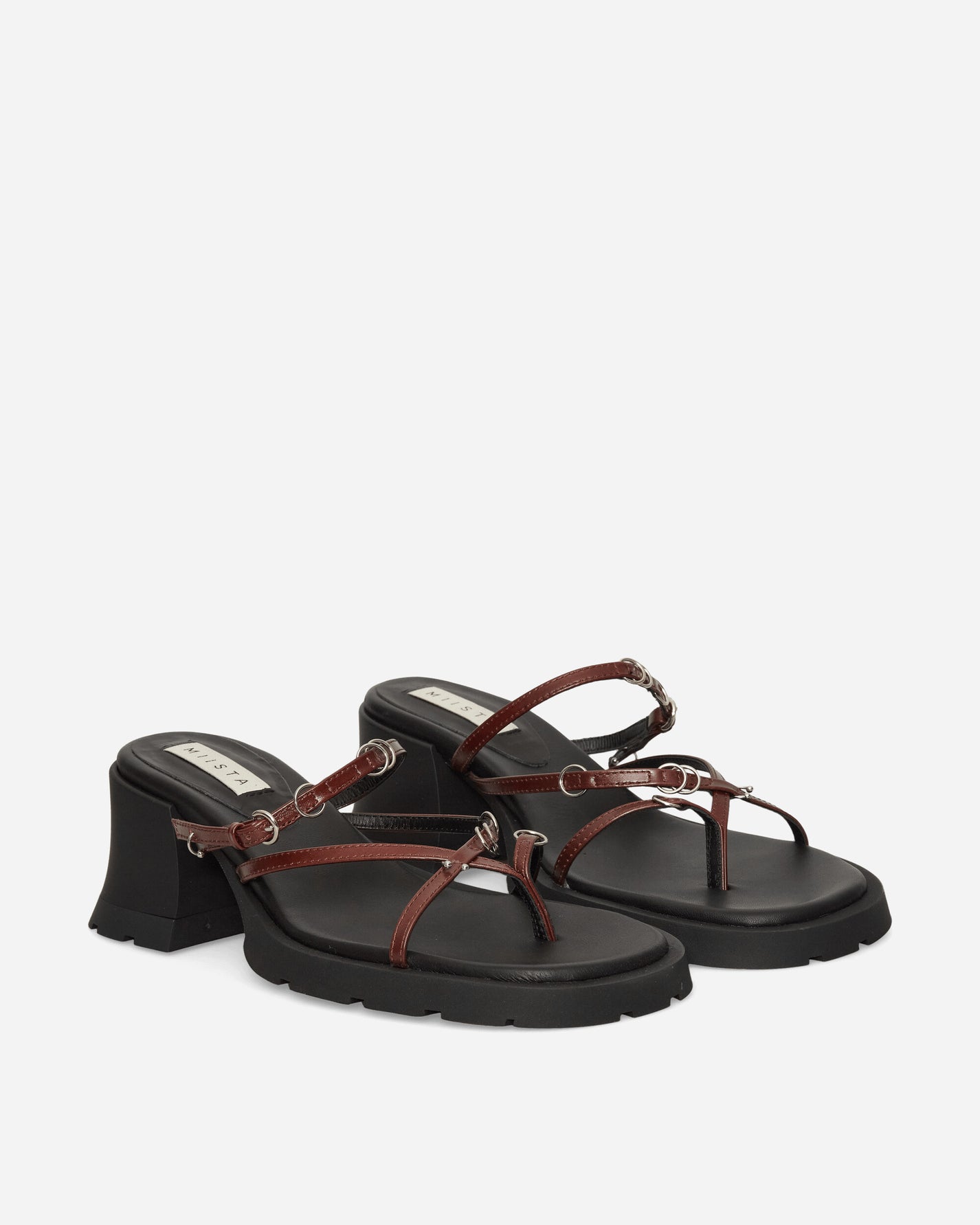 Miista Wmns Jaslene Brown Sandals Brown Sandals and Slides Sandals and Mules E8-3903 Brown