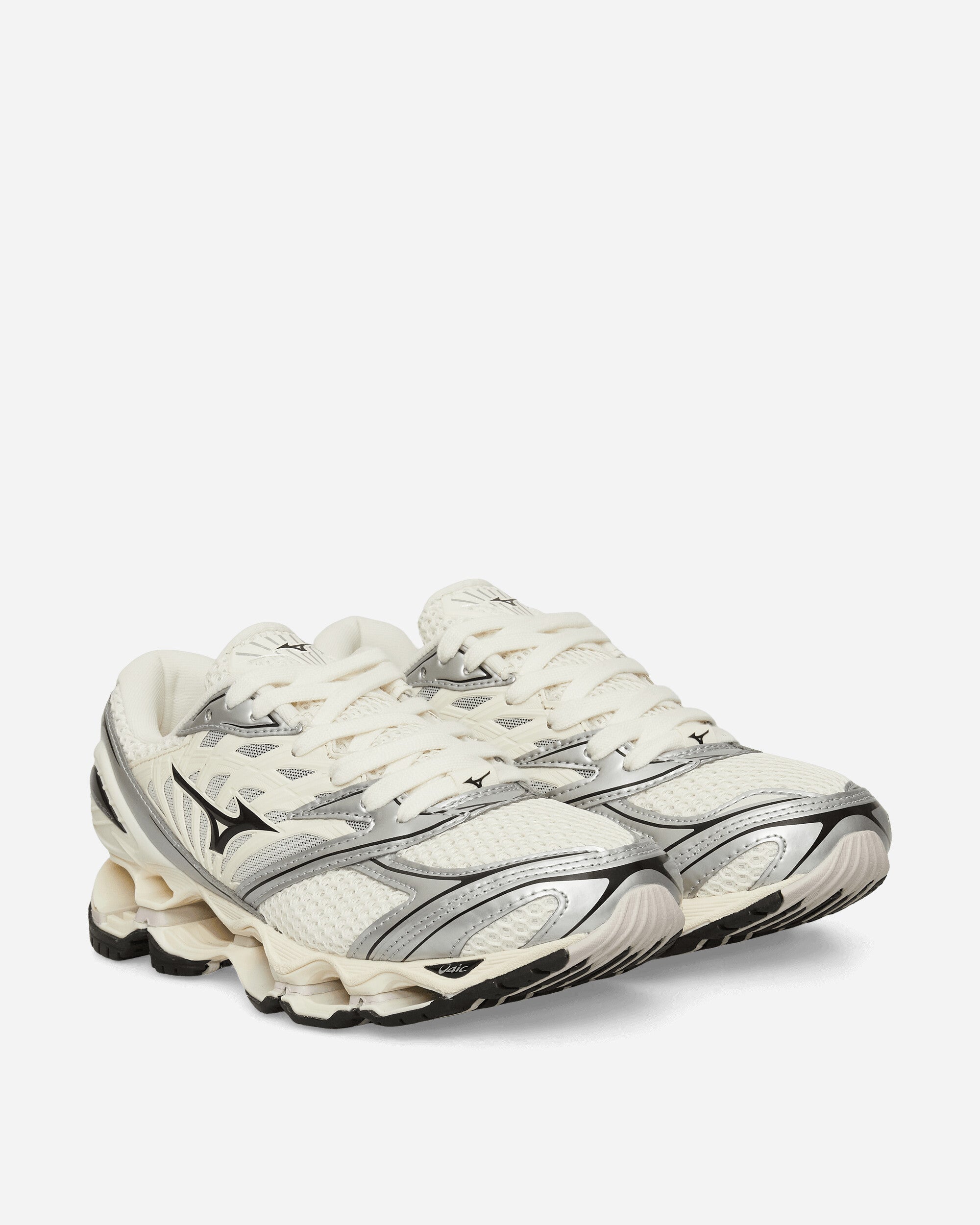 Mizuno Shoe S.L.Wave Prophecy Ls Pristine/Black/Silver Sneakers Low D1GA2511-01