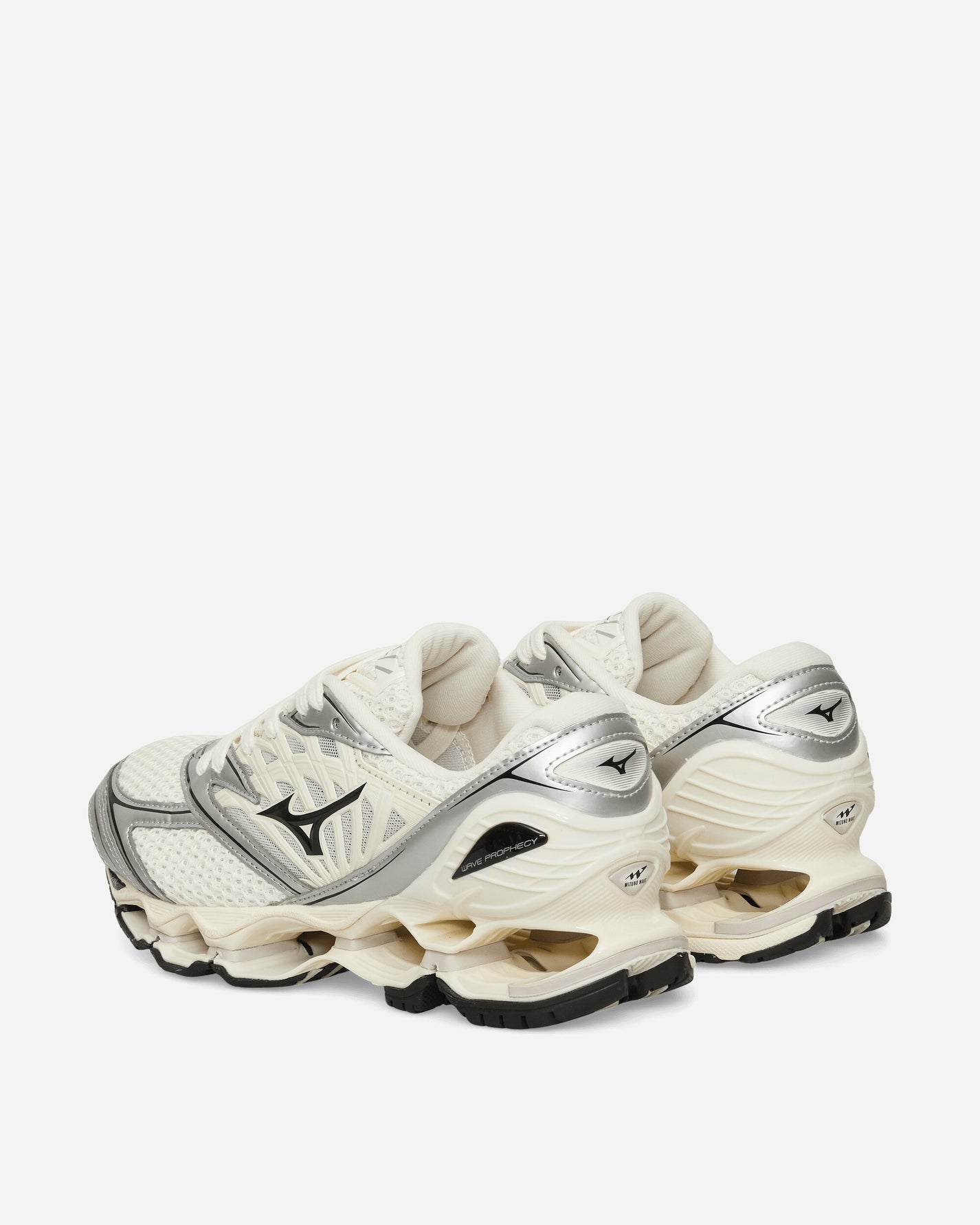 Mizuno Shoe S.L.Wave Prophecy Ls Pristine/Black/Silver Sneakers Low D1GA2511-01