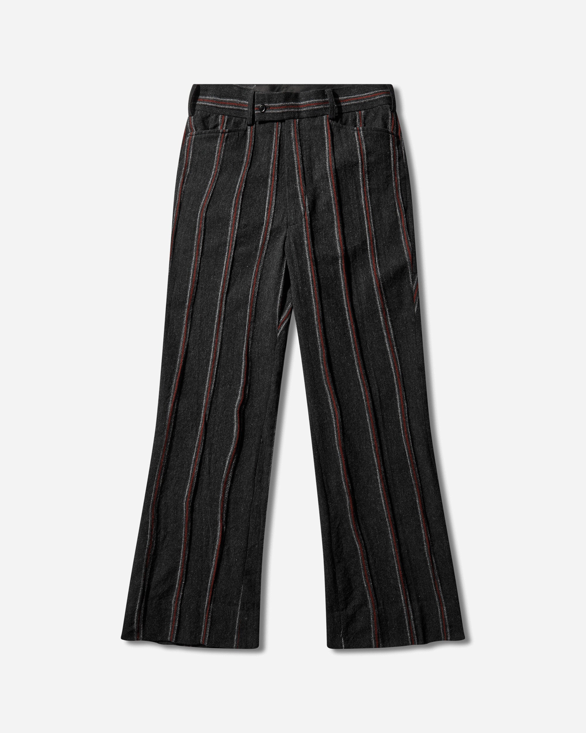 Needles BootCut Trouser Stripe Tweed A Charcoal/Red A Pants Casual RW135 GREY
