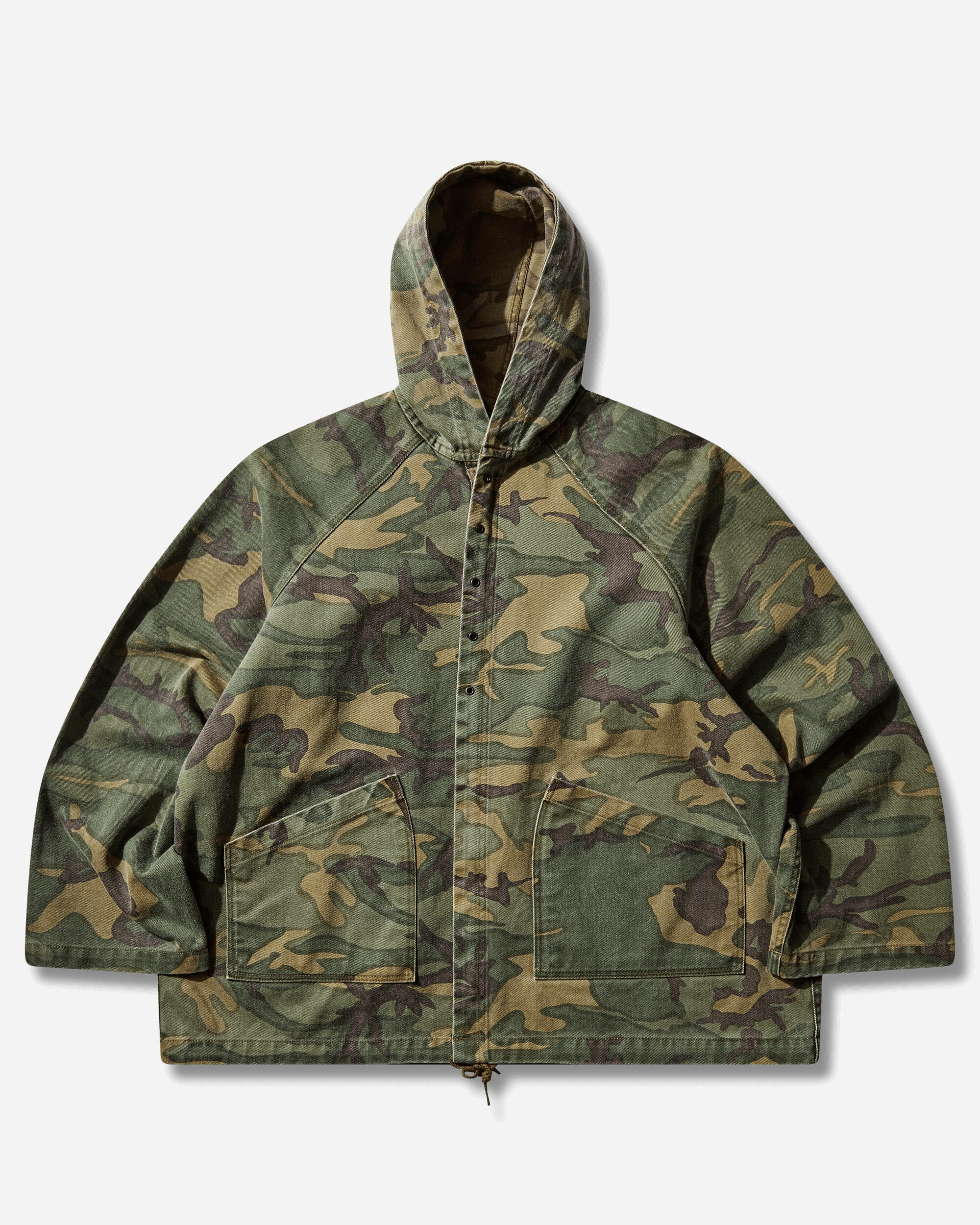 Needles Reversible Hooded Coat Camo Twill Camo Coats and Jackets Denim Jackets SX143 101487397