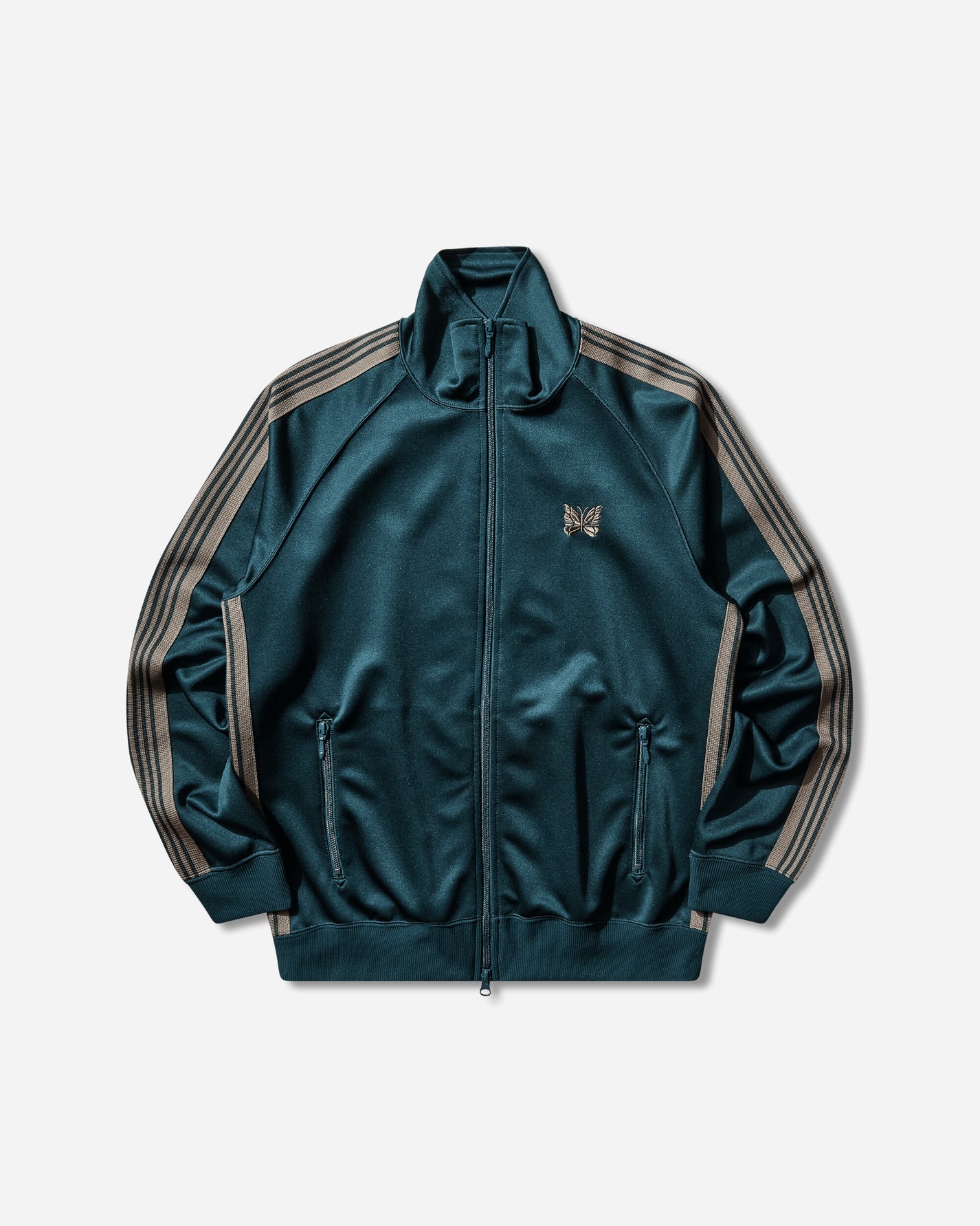 Needles Track Jacket Poly Smooth B/Green Coats and Jackets Jackets SX404 101487818